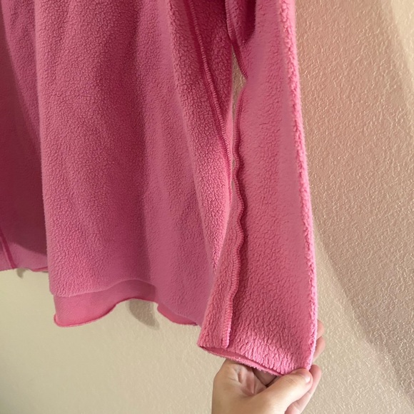 Free People Washed Ashore Crewneck Dress Pink Women's Size XS Oversized Raw Hem - Picture 9 of 9